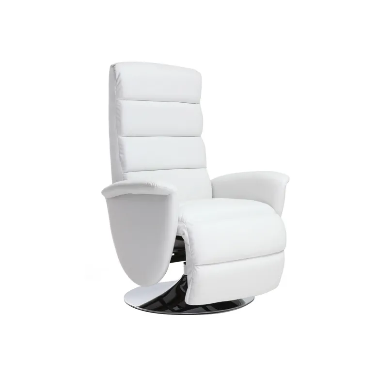 Fauteuil relax manuel blanc nelson