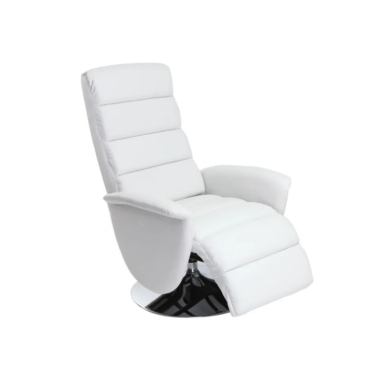 Fauteuil relax manuel blanc nelson