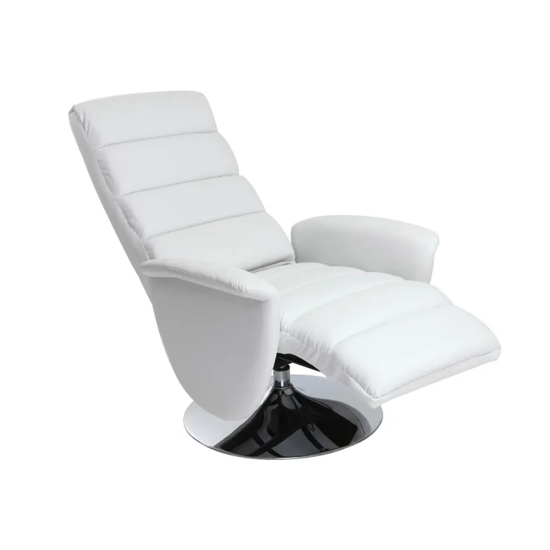 Fauteuil relax manuel blanc nelson