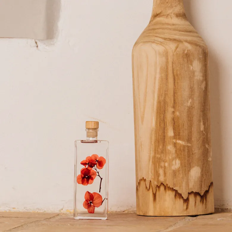 Fleur immergée rouge passion h17