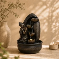 Fontaine d'intérieur bouddha krishna
