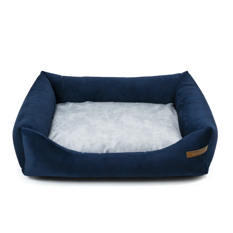 Frida lit chien 2 en 1 bleu-gris s Gris