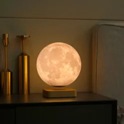 Globe lune 3d en lévitation moonflight b