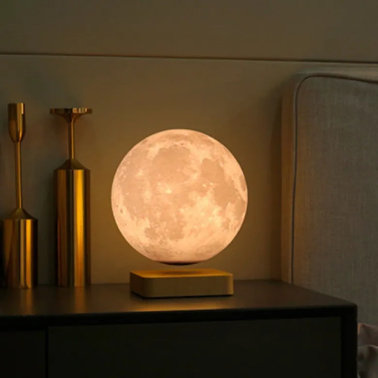 Globe lune 3d en lévitation moonflight b