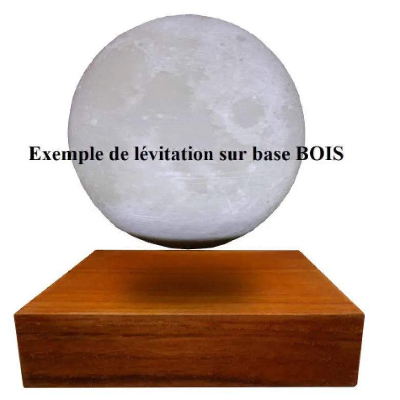 Globe lune moonflight 3d lumineux 10cm