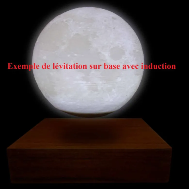 Globe lune moonflight 3d lumineux 10cm
