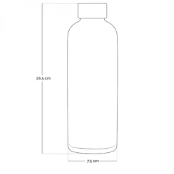 Gourde isotherme 750ml - gris
