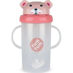 Grande tasse anti fuite + paille le