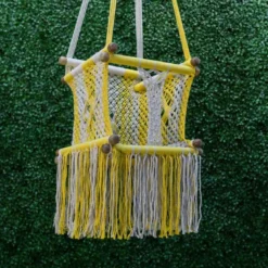 Hamac bébé macramé amarillo