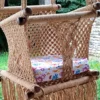 Hamac bébé macramé kaki
