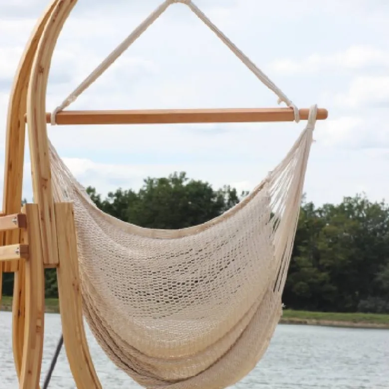 Hamac chaise filet écru