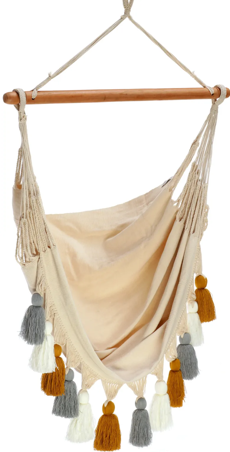 Hamac chaise tunja xl pompon
