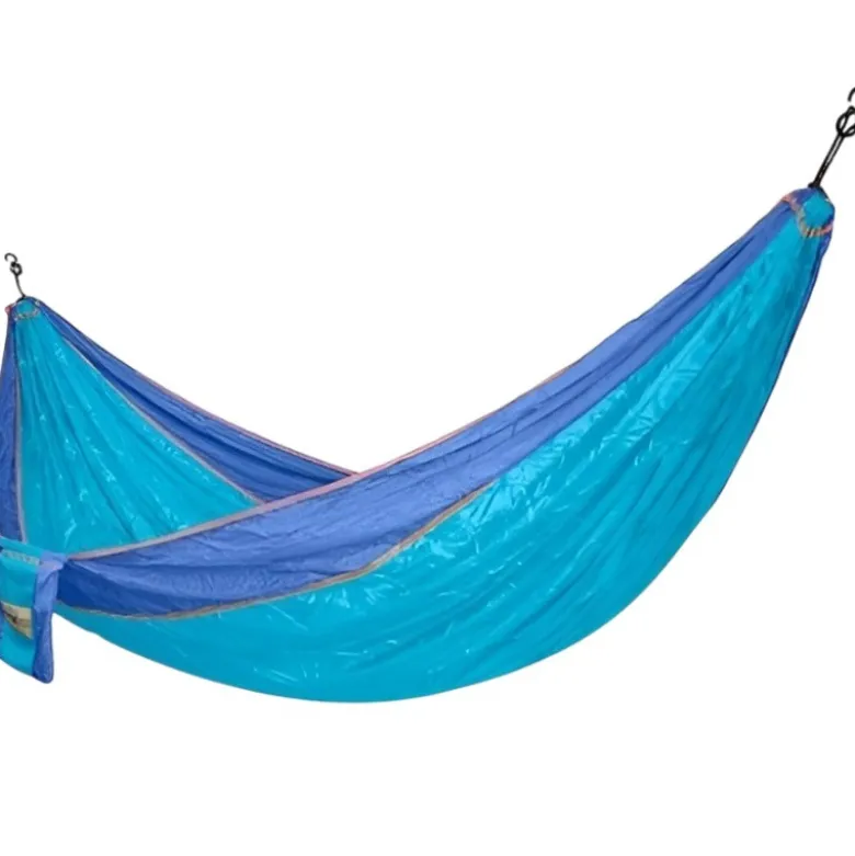 Hamac parachute randonnée bleu turquoise