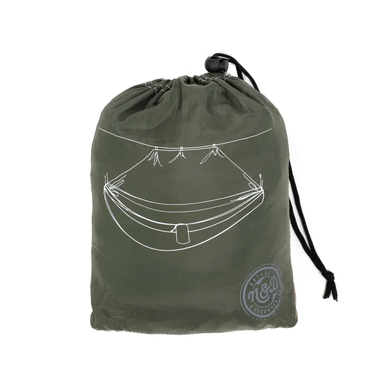 Hamac simple moustiquaire kaki