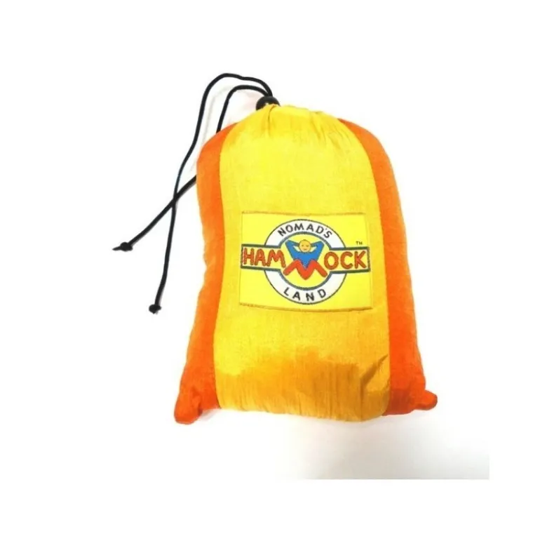 Hamac voyage double jaune