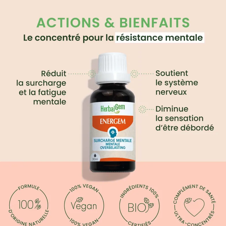 Herbalgem - energem surcharge mentale - bio