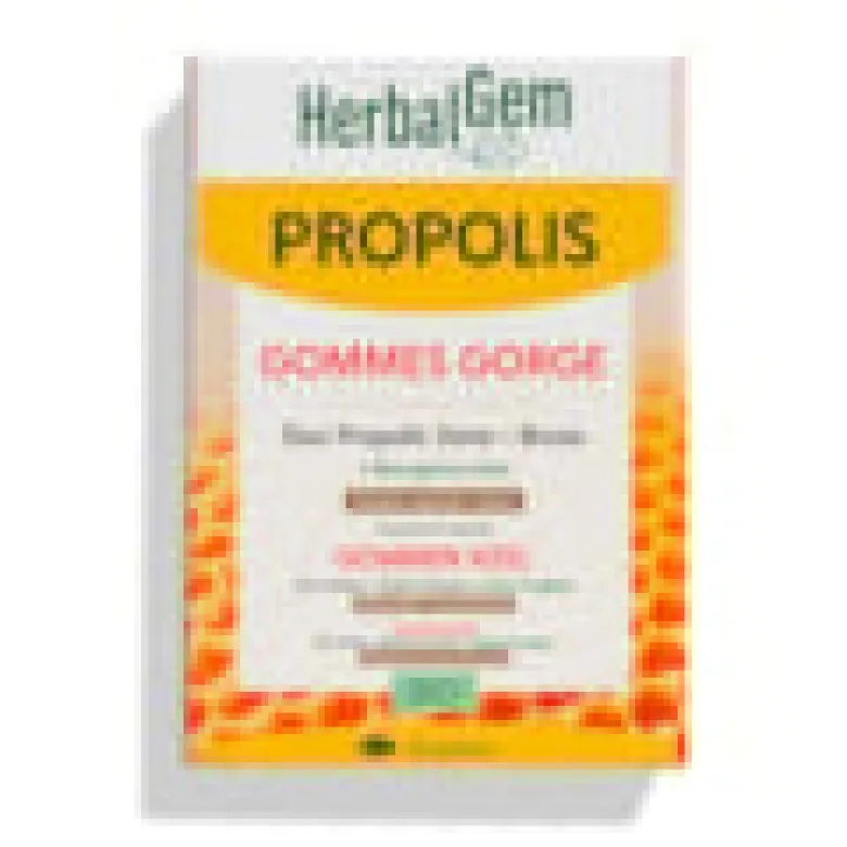 Herbalgem - gommes gorge propolis - bio
