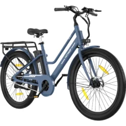 Hitway vélo électrique 27.5pc bleu avec panier
