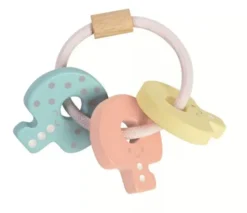 Hochet clés pastel