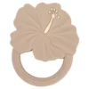 Hochet de dentition hibiscus beige
