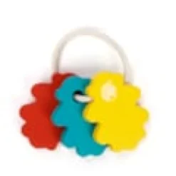 Hochet en bois feuilles Montessori