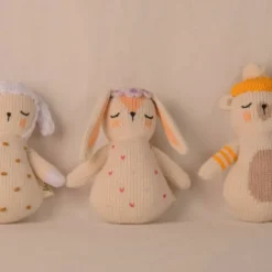 Hochet mouton tricoté