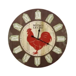 Horloge ancienne murale bistrot le coq
