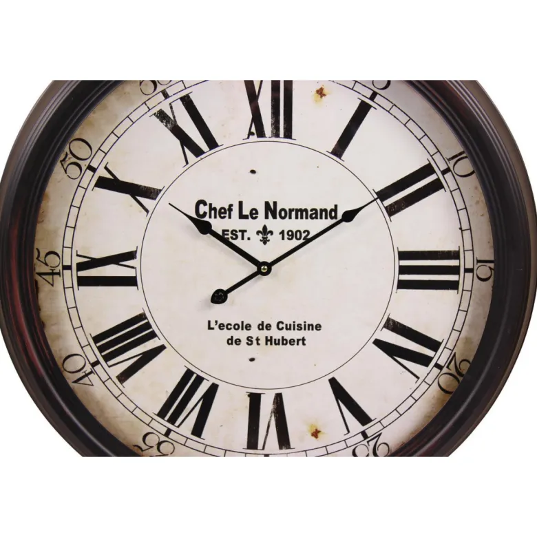 Horloge ancienne murale chef le normand