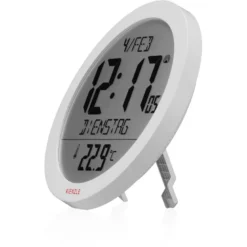Horloge murale radio-pilotée kienzle avec température intérieure blanche