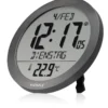 Horloge murale radio-pilotée kienzle avec température intérieure anthracite