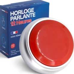 Horloge parlante avec alarme – heure vocale claire et grand affichage