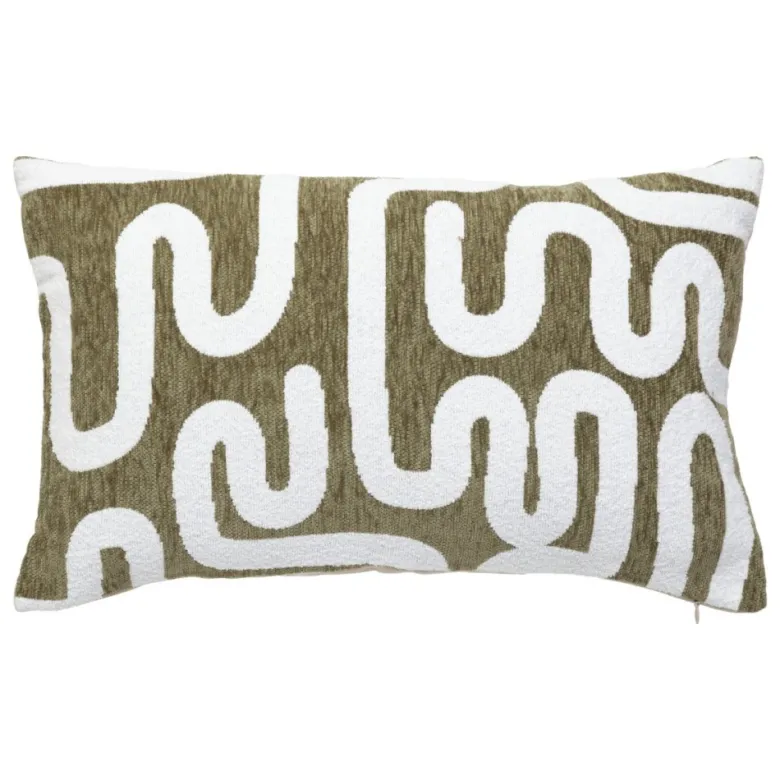 Housse de coussin 30x50 kaki
