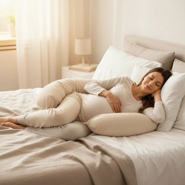 Housse pour coussin de grossesse Beige