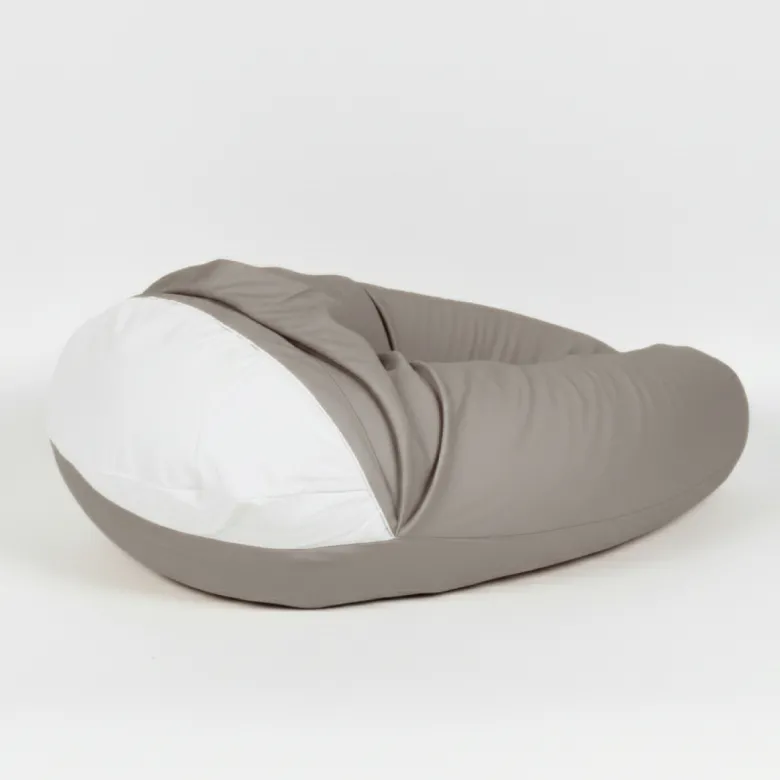 Housse pour coussin de grossesse gris