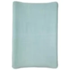 Housse pour matelas à langer bleu vert en éponge 50x70 cm