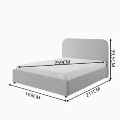 Houston lit avec coffre de rangement 160x200cm velours taupe