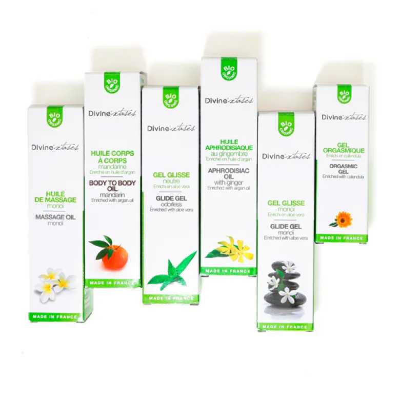 Huile de massage aphrodisiaque bio