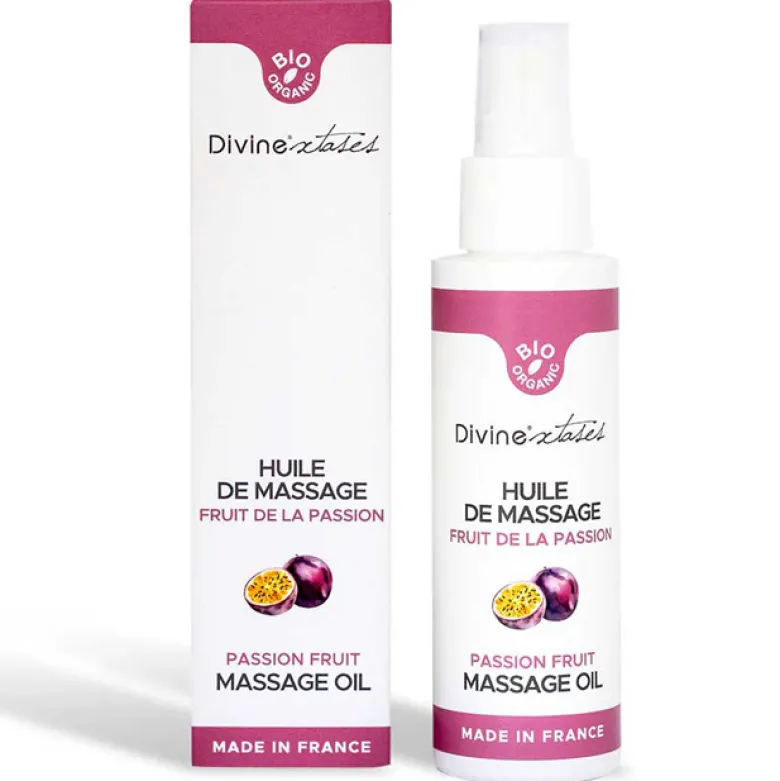 Huile de massage bio fruit de la passion