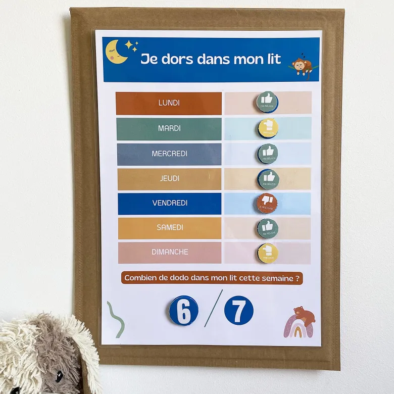 J’apprends à dormir dans mon lit