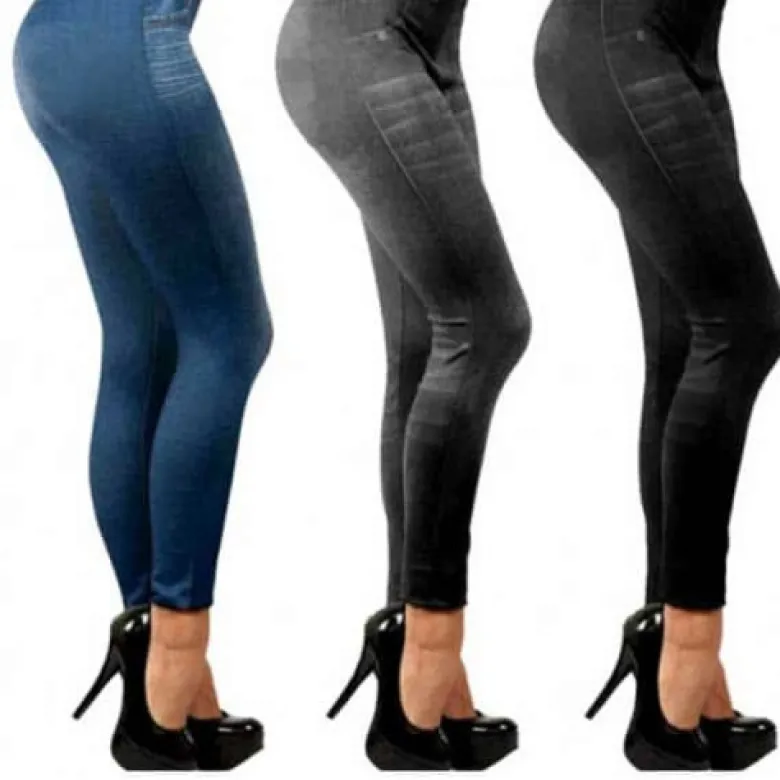 Jean legging comfortisse bleu taille s-m