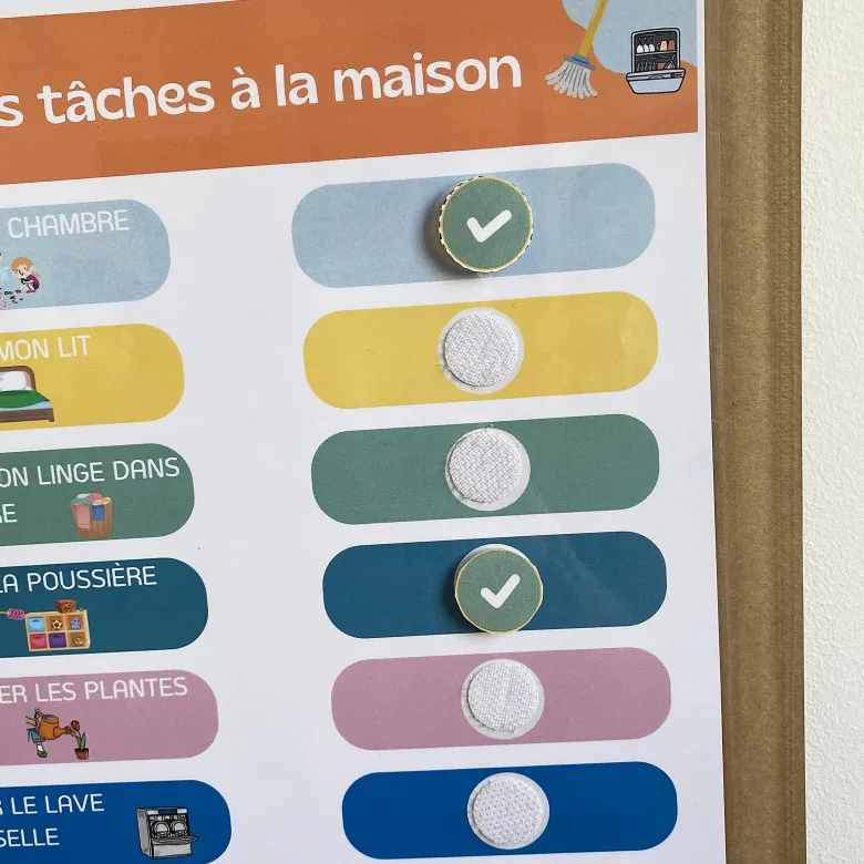 J'effectue quelques tâches à la maison