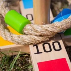Jeu de quoits en bois