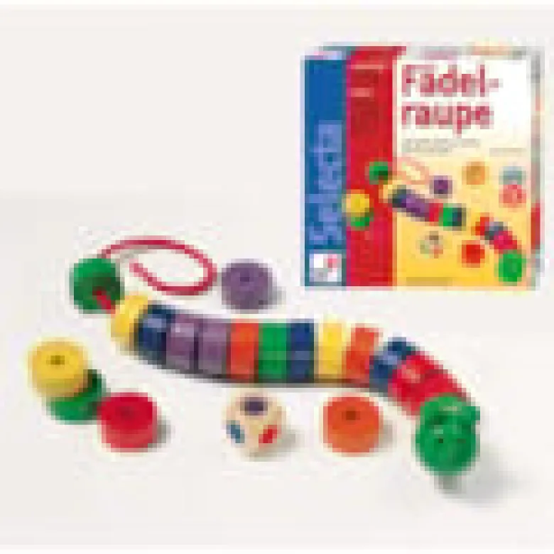 Jeu de société la chenille à enfiler