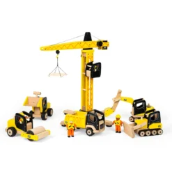 Jouet de chargeur frontal en bois