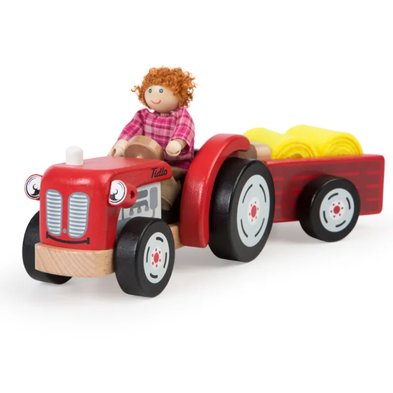 Jouet de véhicule tracteur et remorque