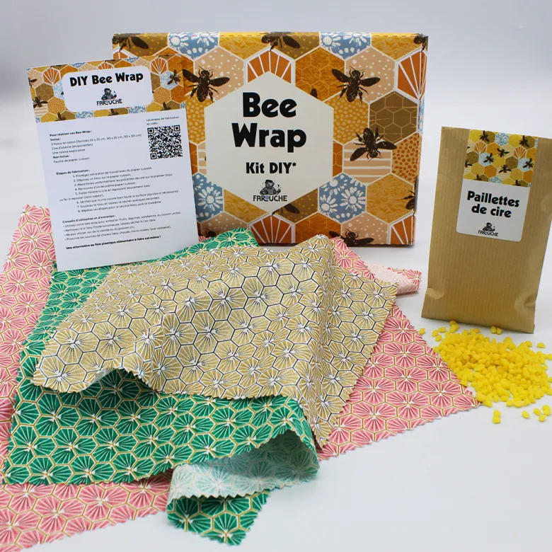 Kit 3 bee wrap a faire soi-meme