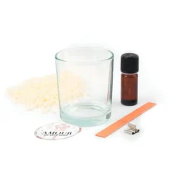 Kit bougie DIY lithothérapie quartz rose