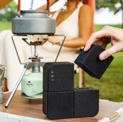 Kit Cinéma Portable KYF – Vidéoprojecteur HD Android 13 & Mur d’Enceintes Bluetooth 20W