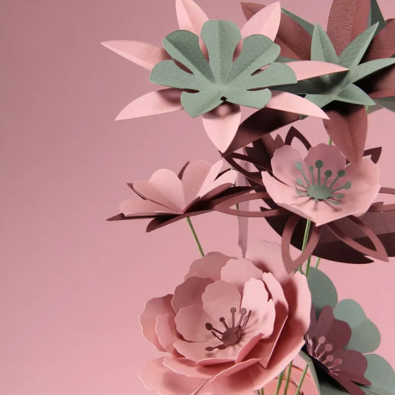 Kit créatif bouquet de fleurs en papier