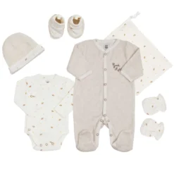 Kit naissance bébé ecru 0 mois